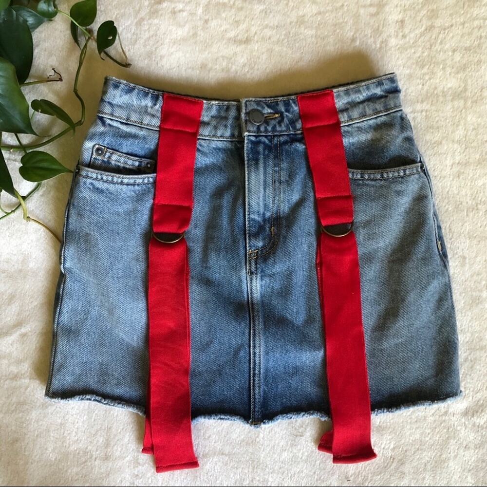 LF Carmar Yukon Colin Denim Strap Mini Skirt - Picture 2 of 6